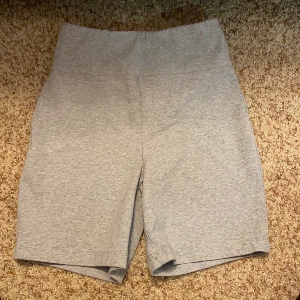 Gray Biker Shorts